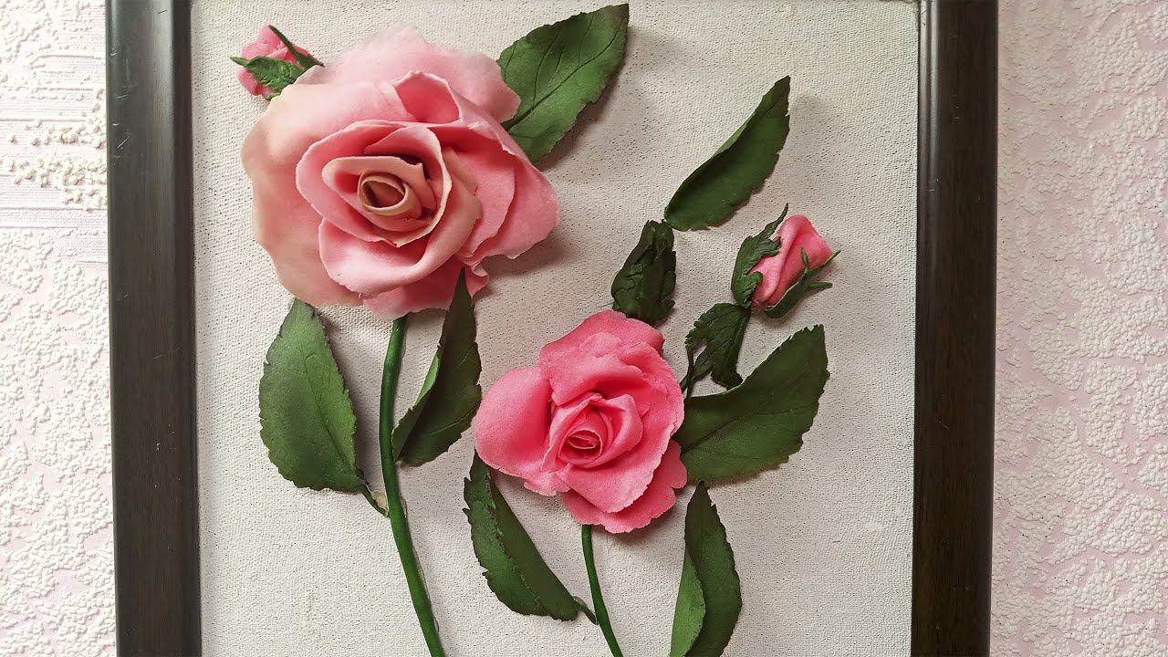 Делаем РОЗУ из холодного фарфора | Идея Для Подарка смотреть онлайн