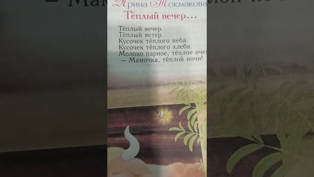 Ирина Токмакова стихотворение «тëплый вечер... » смотреть онлайн