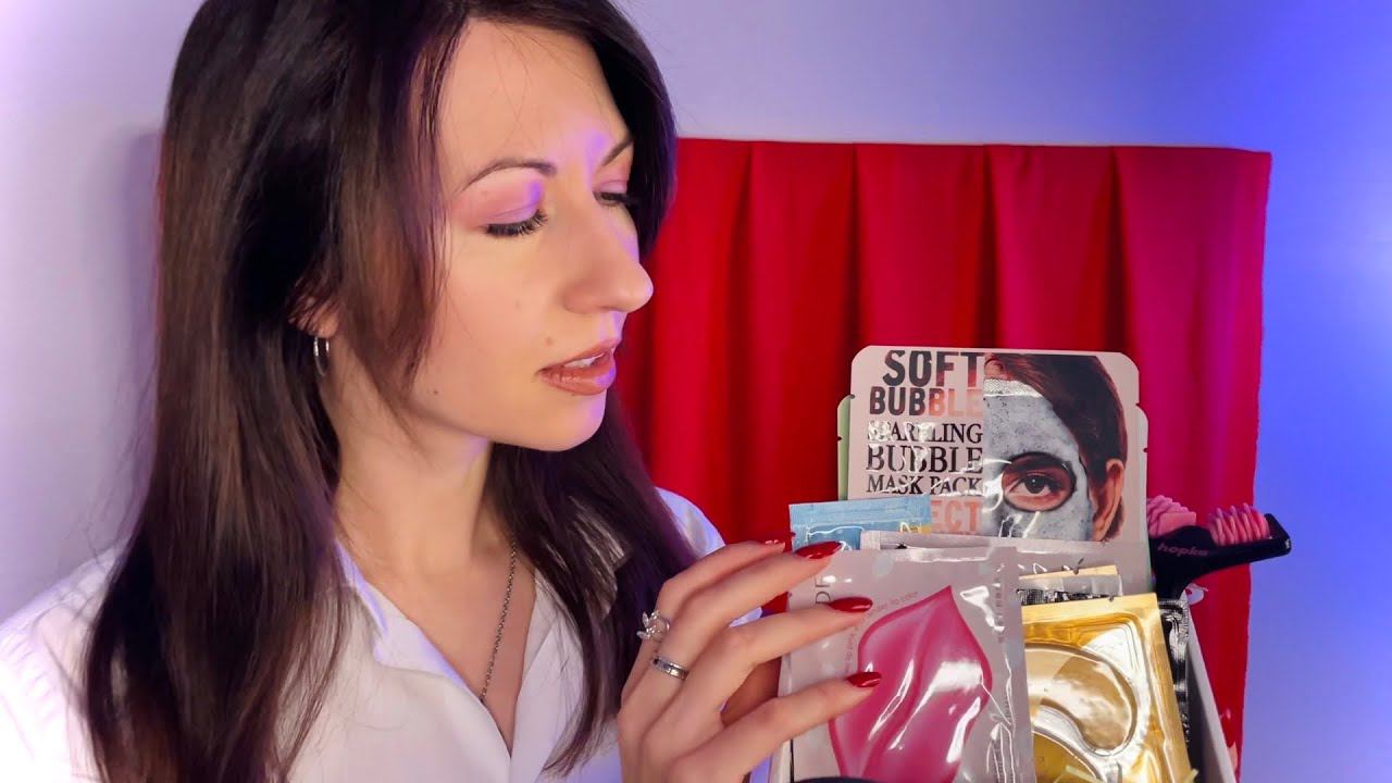 АСМР Усыпляющий уход за кожей лица зимой ❄️ | Массаж головы ♀️ | ASMR SPA смотреть онлайн