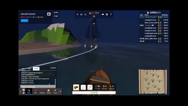 Playing Krew.io/Me on top in Krew.io/ New intro and outro! смотреть онлайн