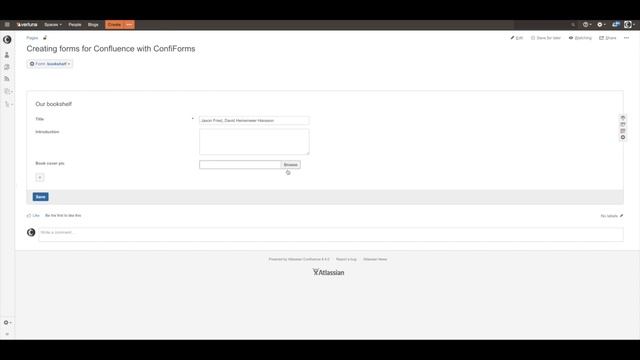 Creating forms in Confluence with ConfiForms смотреть онлайн