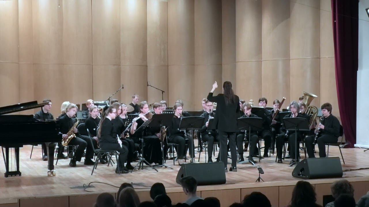 Г.Пучков. «Русский марш». Духовой оркестр учащихся Академии джаза, дирижер - Анастасия Борисова. смотреть онлайн