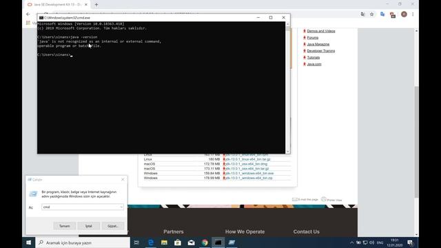 Windows 10 - Java JDK 13 Kurulumu смотреть онлайн