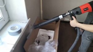 монтаж кондиционера буром с алмазной коронкой