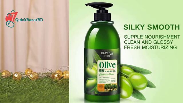 Bioaqua Olive Shampoo 400gm #BIOAQUA#shampoo#hair#hairmask#hairtreatment#hairstyles#skin#skincare