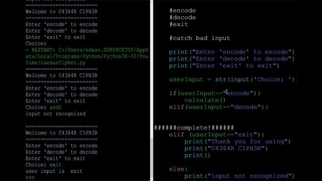 Python Caesar Cipher Part 2 смотреть онлайн