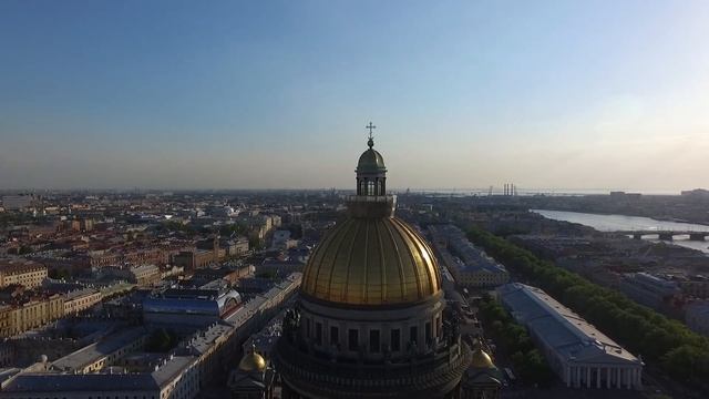 Иисаакиевский собор с квадрокоптера смотреть онлайн