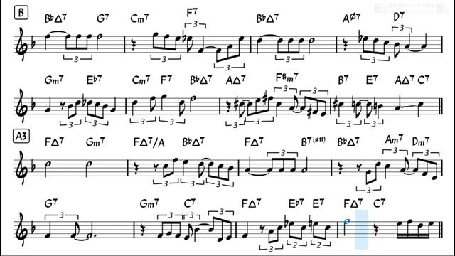 Skylark - Backing Track with Sheet Music for Tenor Sax смотреть онлайн
