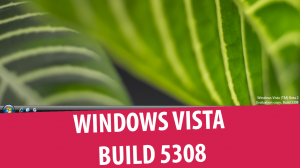 Windows Vista Ultimate build 5308