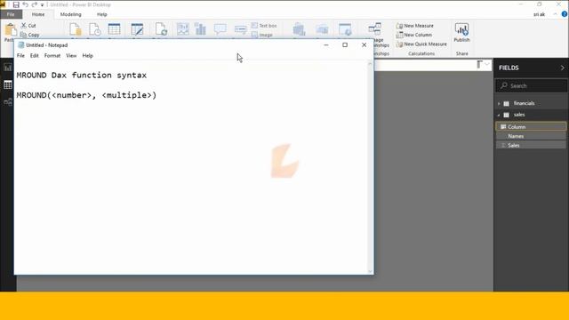 MROUND function (DAX) - DAX MROUND function | DAX Functions Online free training смотреть онлайн