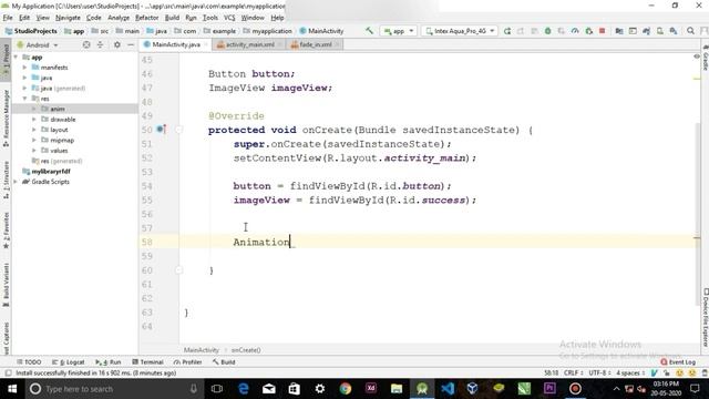 How to create fade-in & out animation in android || Android studio tutorial смотреть онлайн