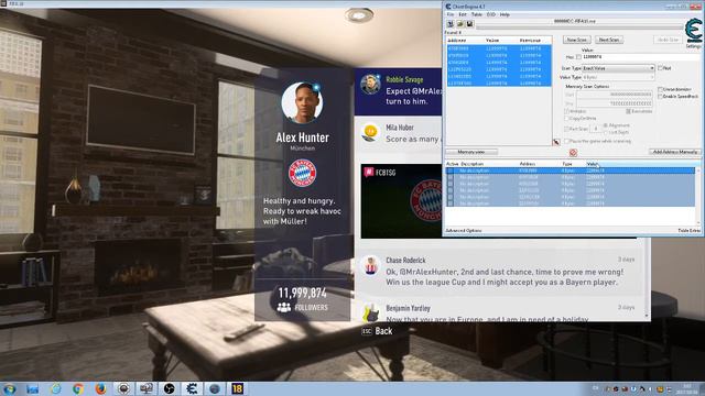 (Tutorial) How To Hack Social Followers in Fifa 18 Using Cheat Engine смотреть онлайн