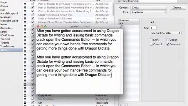 How to Create Keystroke Commands In Dragon Dictate смотреть онлайн