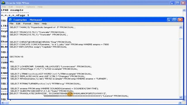 DBMS-Oracle - Built-in Functions in SQL with Examples - Telugu-Lesson-13 смотреть онлайн