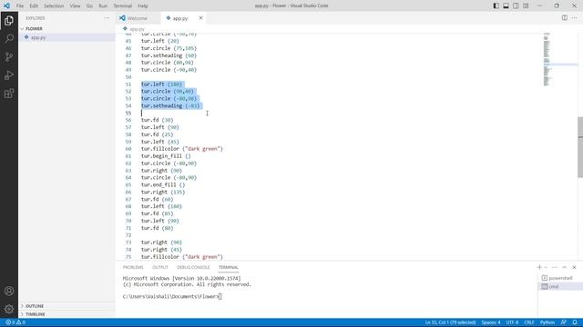 How to Draw Flower in Python Turtle | Python Turtle draw flower смотреть онлайн