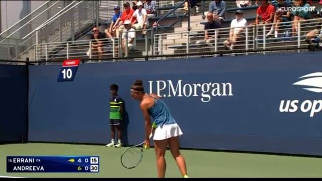 Erika Andreeva 🇷🇺 Vs Sara Errani 🇮🇹 US OPEN WTA Tennis смотреть онлайн