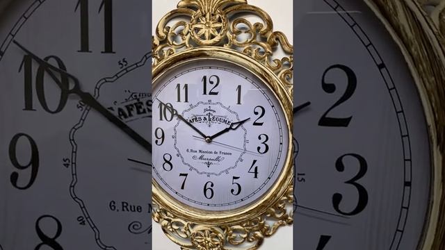 Ажурные настенные часы GALAXY Y-730-BK цвета состаренная слоновая кость смотреть онлайн