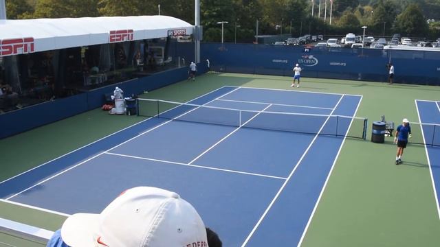 US Open 2015 Roger Federer and Stefan Edberg смотреть онлайн