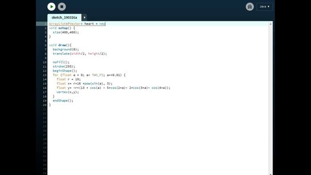 How to make a heart with java in processing смотреть онлайн