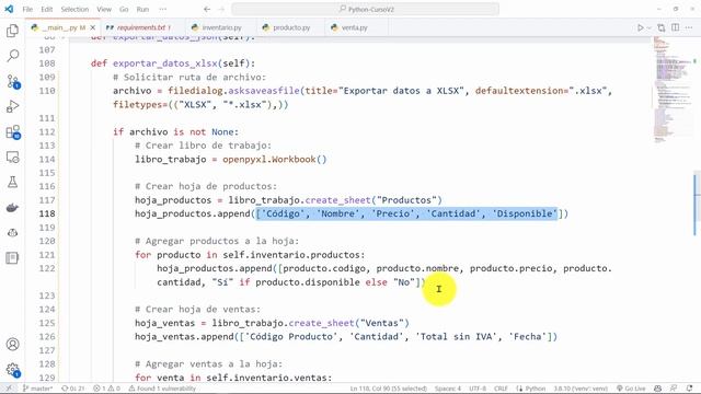 Python Curso V2: 854 Exportar Datos a XLSX Excel con openpyxl, Finalización Parte 18 GUIs en Tkinte смотреть онлайн