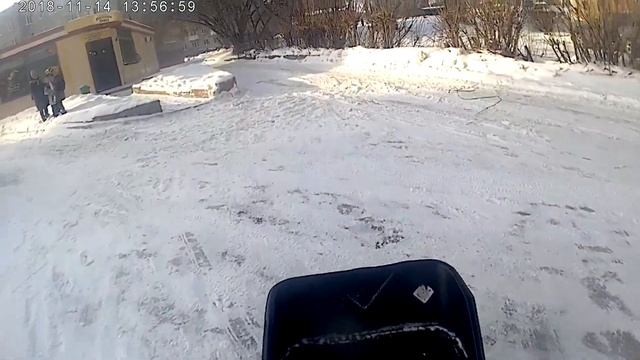Мотобуксировщик Щукарь ! Толкач обкатка в городских условиях смотреть онлайн