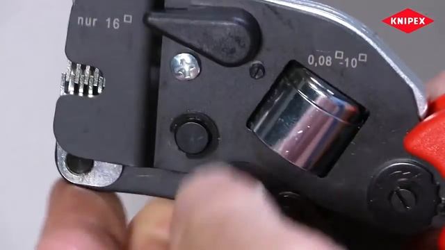 Knipex. Инструмент для опрессовки контактных гильз cамонастраивающийся KN 97 53 09. смотреть онлайн
