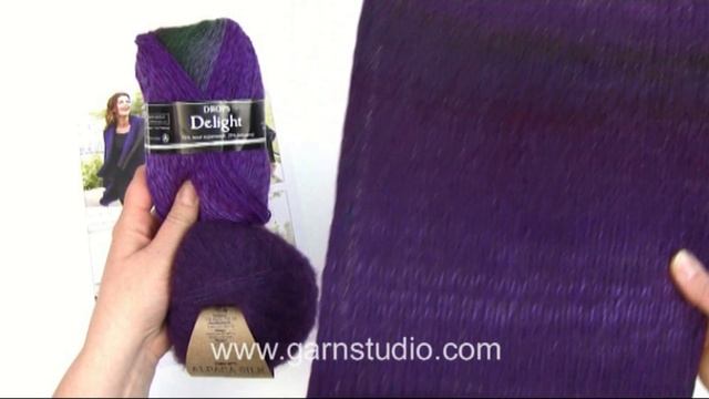 How to replace DROPS Verdi with DROPS Delight and DROPS Brushed Alpaca Silk (purple/green) смотреть онлайн