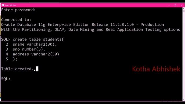 Creating Tables in Oracle in telugu смотреть онлайн