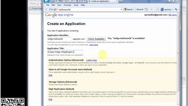 To the Cloud in 5 min: AppEngine Hello world Java tutorial смотреть онлайн