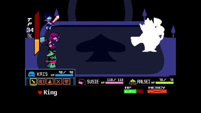 Deltarune King Fight but its Fell Into Ruin смотреть онлайн