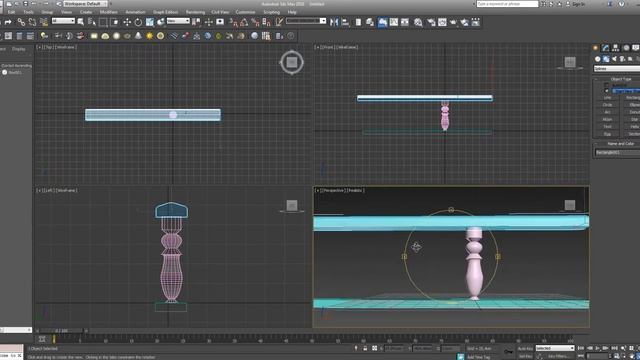 (2) 3ds Max Modeling Basic (balusters)  / Создание балясин / стойки в 3d Max (АЛД)