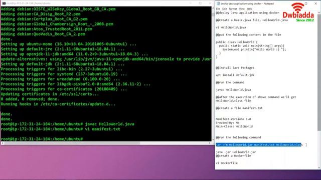 How to build and Deploy java application using docker | Docker tutorial смотреть онлайн
