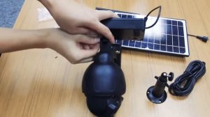 Уличная беспроводная ip-камера наблюдения WiFi на солнечной панели 1080P