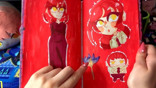 Maximalist Sketchbook Tour! ? (stickers, scrapbooking, thick pages...) смотреть онлайн