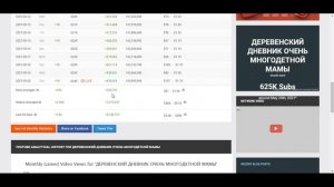 Сколько зарабатывает  на Youtube ДЕРЕВЕНСКИЙ ДНЕВНИК ОЧЕНЬ МНОГОДЕТНОЙ МАМЫ
