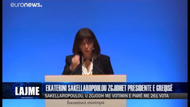 EKATERINI SAKELLAROPOULOU ZGJIDHET PRESIDENTE E GREQISË| ANTENA TELEVIZION | смотреть онлайн