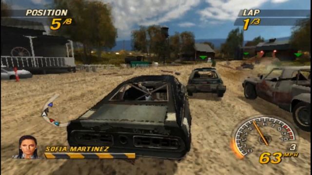 FlatOut: Head On ... (PSP) Gameplay смотреть онлайн