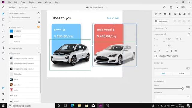 Car Rental App Design in Adobe XD | UI/UX | XD Design смотреть онлайн