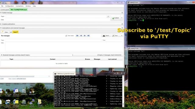 Configuring MQTTSpy and testing an MQTT Broker смотреть онлайн