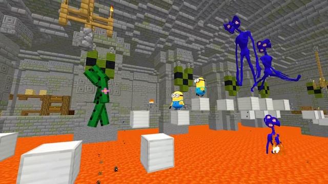 Choose the right SECRET HEAD BASE in MINECRAFT animation OBUNGA NEXTBOTS FNAF ROBLOX RAINBOW FRIEND смотреть онлайн