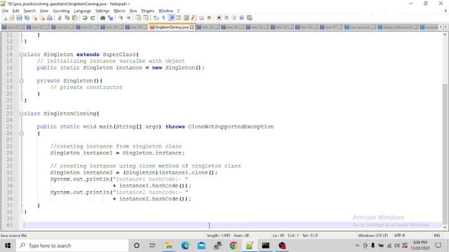 Write code of breaking Singleton class using Cloneable | Java Important Interview Question | #java смотреть онлайн