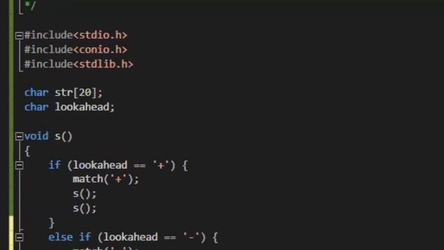 Implementation of a Simple Predictive Parser for prefix expression Compiler Design смотреть онлайн