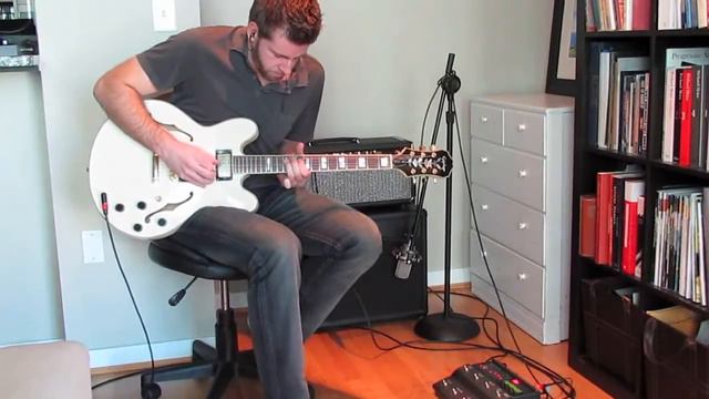 1997 Epiphone Sheraton & Weber 6A20 (AB763 Blackface Clone) - Uptempo Blues Demo смотреть онлайн