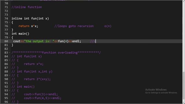 Inline function || OOPs in C++ || with code || in Hindi смотреть онлайн