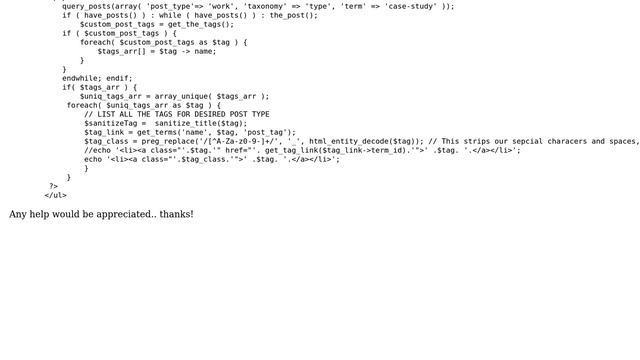 Wordpress: How to list tags from custom post type attachments? смотреть онлайн