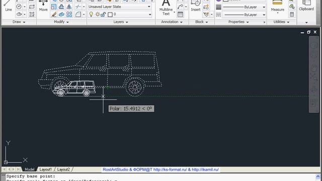 AutoCAD 2011 Урок 72 Вставка блока из библиотеки смотреть онлайн