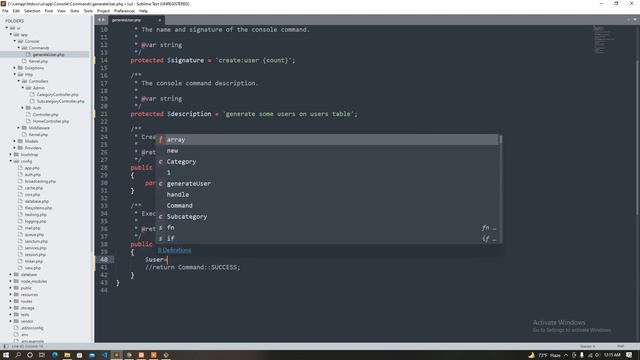 84 Create custom command | laravel custom command |laravel bangla tutorial latest version смотреть онлайн