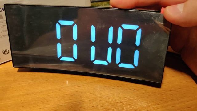 Led Mirror Clock DT-6507 - Брак! не горит сегмент. смотреть онлайн