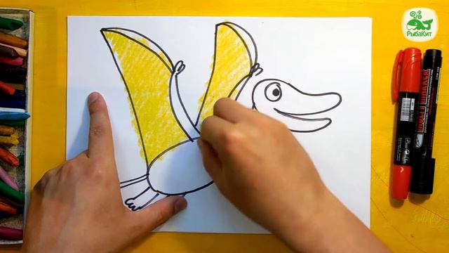 Как нарисовать Динозавра / How to draw a dinosaur смотреть онлайн