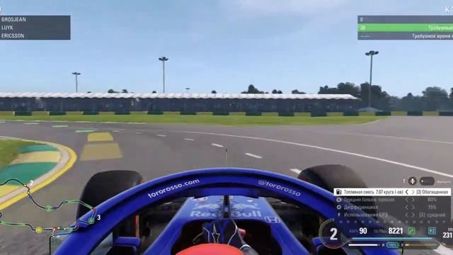 прохождение F1 2018 #.1 за ТОРО РОССО. смотреть онлайн